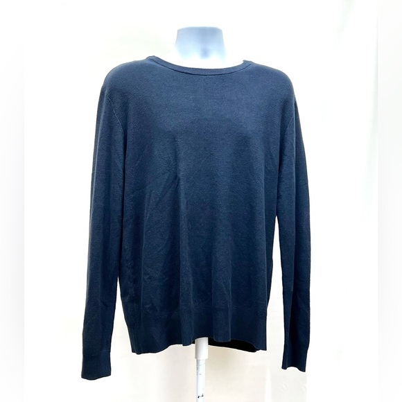 SLATE & STONE Men’s navy blue crew neck sweater size L - Picture 7 of 13